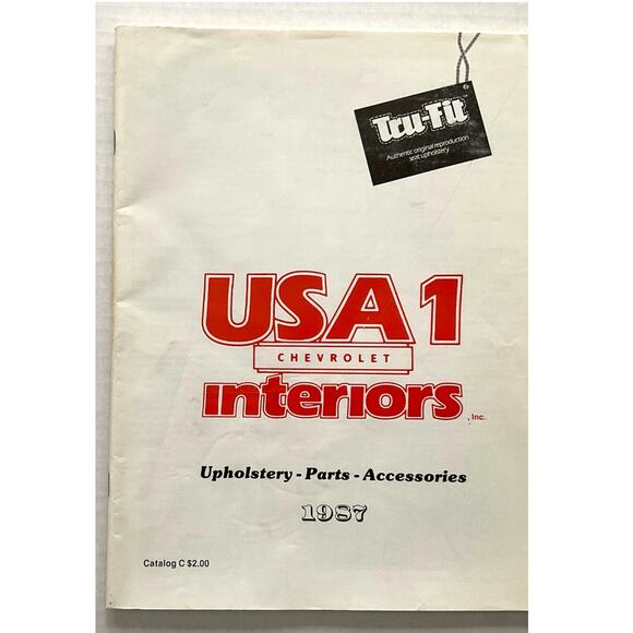 USA1 1987 Vintage Catalogs Chevrolet Interiors (2) - Picture 2 of 8